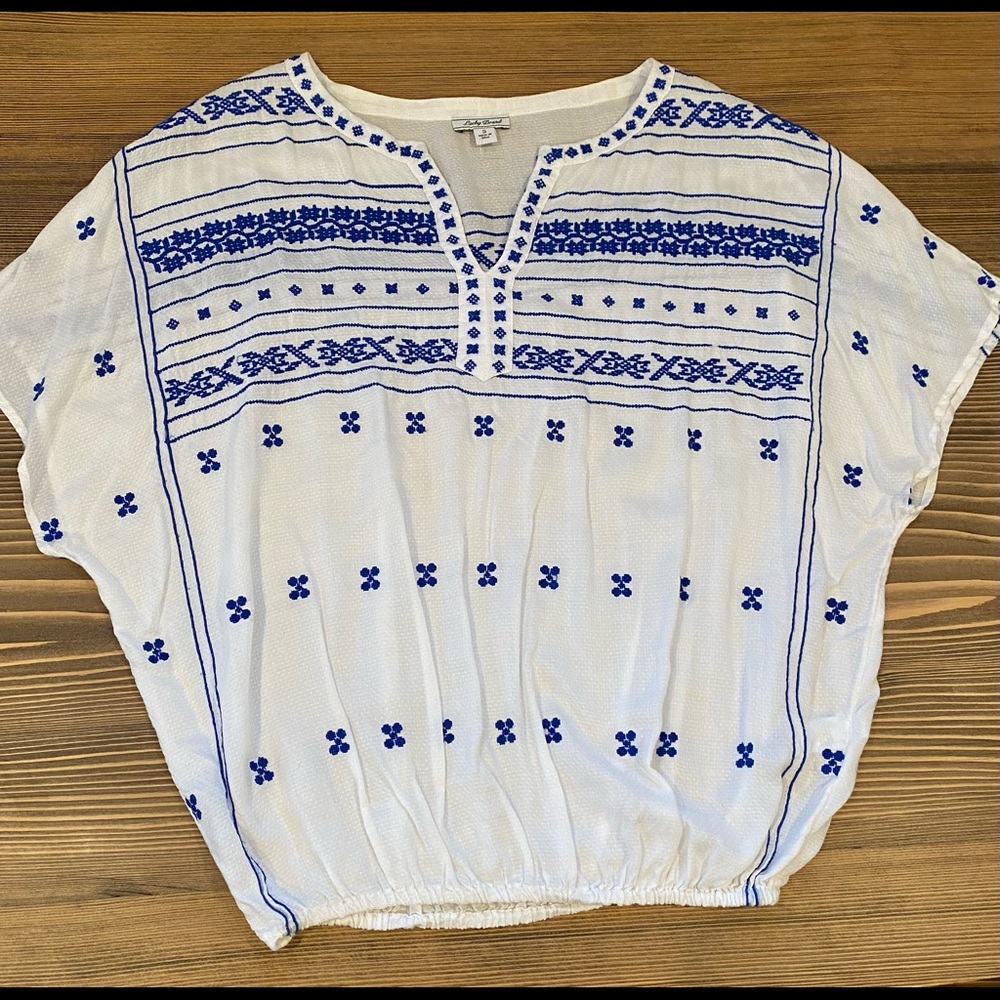 Sheer Embroidered Top